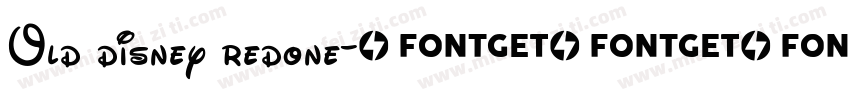 Old disney redone字体转换